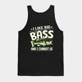 I Like Big Bass And I Cannot Lie Funny Fishing Tank Top